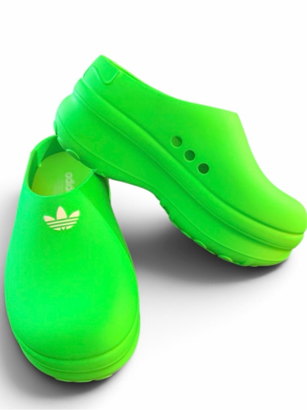 Adidas Stan smith lime Green Clogs mules 6/7